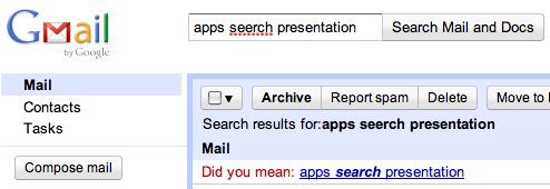 Gmail:    Labs  Apps Search