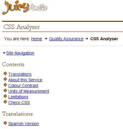 CSS Analyzer 