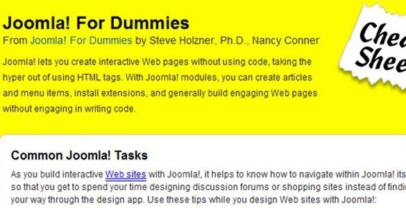 Joomla for dummies