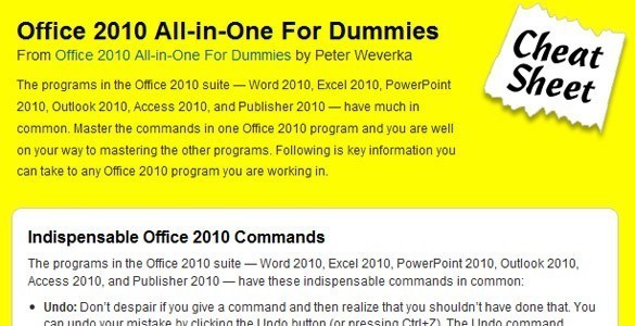 Office 2010  all in one for dummies